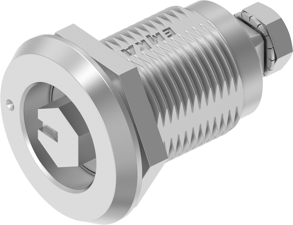 Compression latch hexagon male SW 10, right version, Stainless steel ...